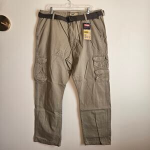 NWT Men's Wrangler Cargo Pants, Khaki, 40x32